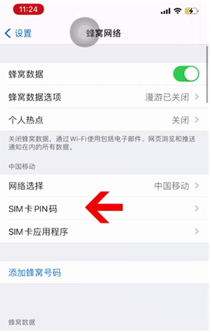 阿克塞苹果14维修网分享如何给iPhone14的SIM卡设置密码 