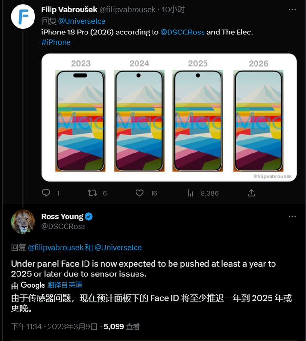 阿克塞苹果手机维修分享:屏下Face ID有什么优势？iPhone何时会有屏下Face ID？ 